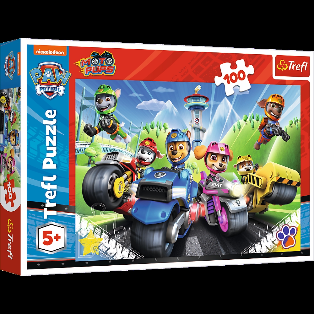 Puzzle 100el. Psi Patrol Na Motorach Trefl 16430