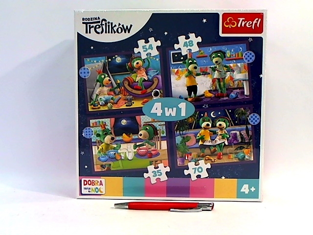 TREFL - PUZZLE 4w1 - TREFLIKI PRZED SNEM - 34399