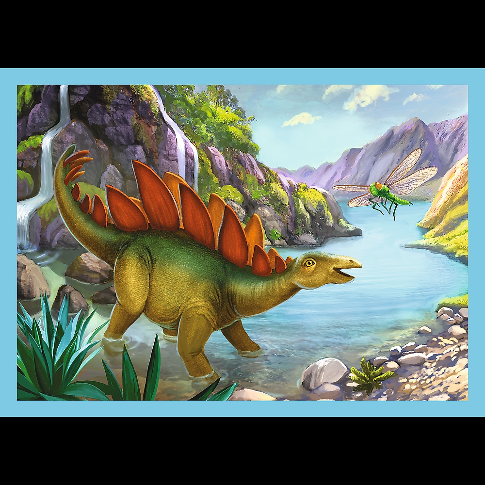 Puzzle - 4w1 (12, 15, 20, 24) - Wyjątkowe dinozaur