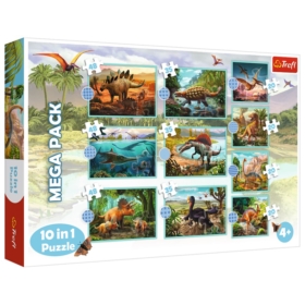 TREFL - PUZZLE 10w1 - W ŚWIECIE DINOZAURÓW - 90390