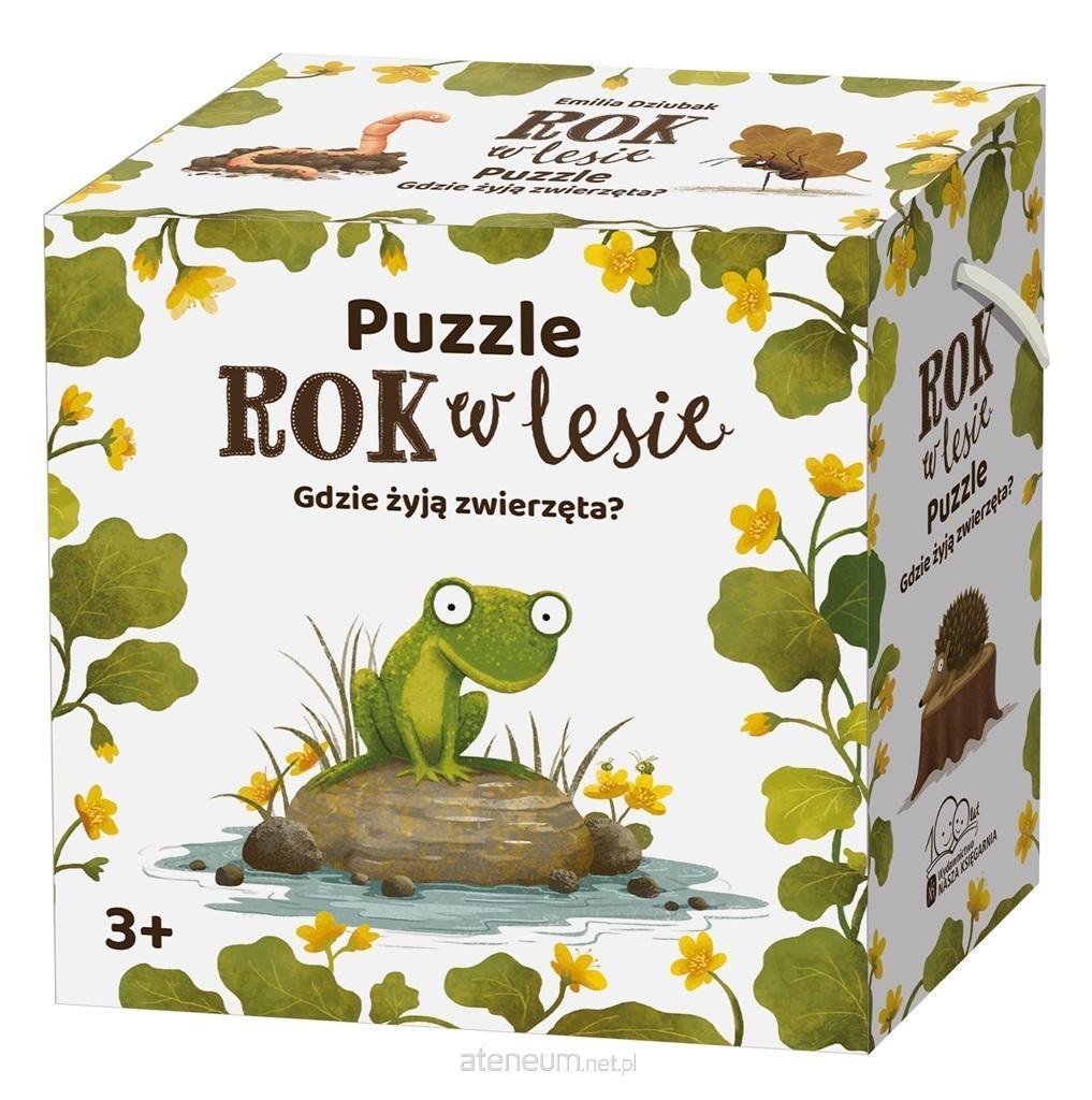 PUZZLE PUCIO ROK W LESIE GDZIE ŻYJĄ ZWIERZĘTA