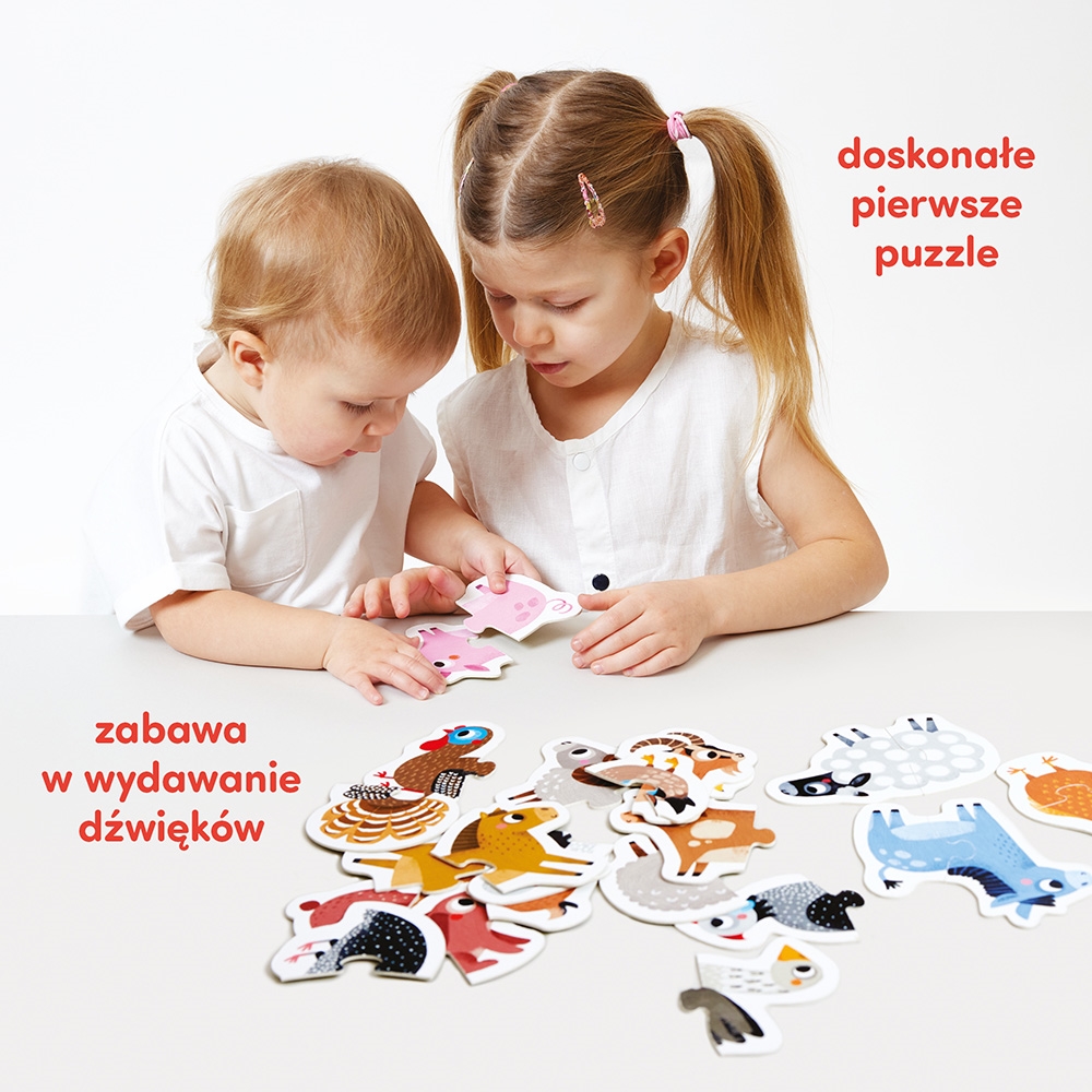 CZUCZU PUZZLE DO PARY ZWIERZATKA NA WSI