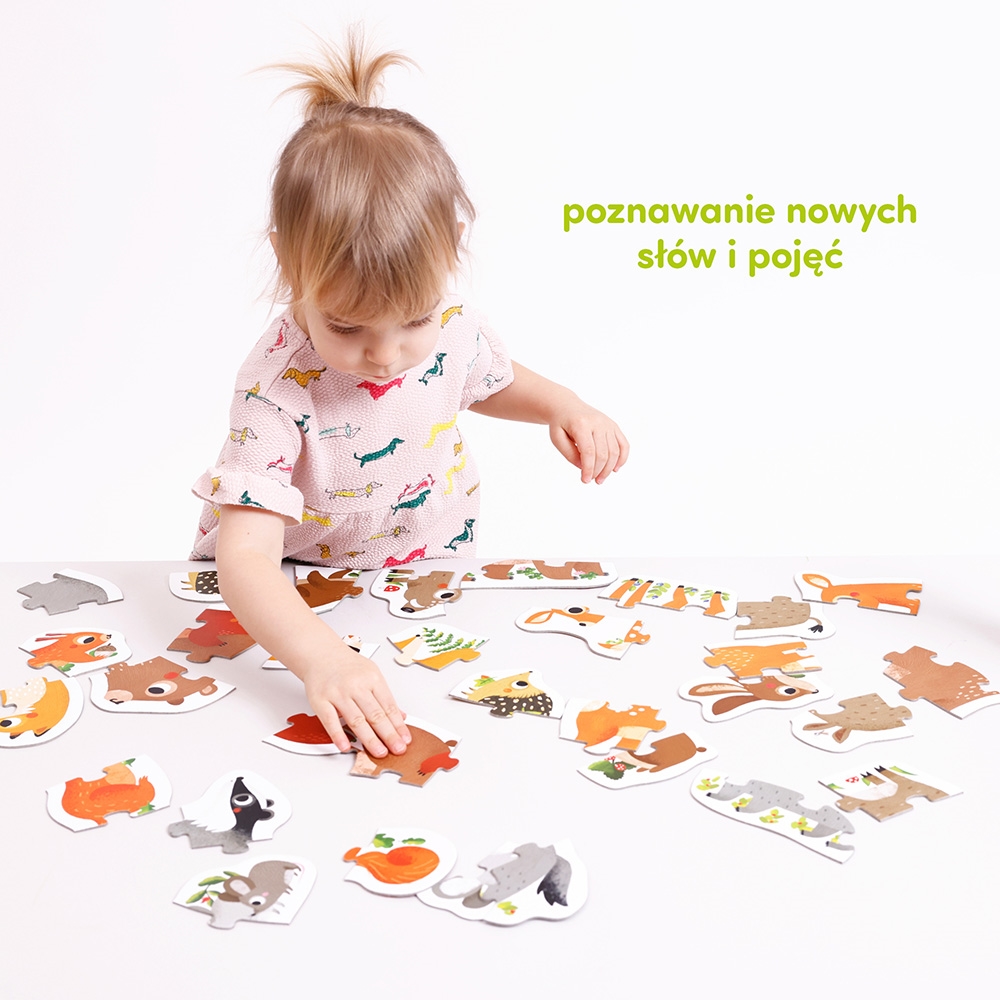 CZUCZU PUZZLE PROGREYSWNE ZWIERZATKA W LESIE