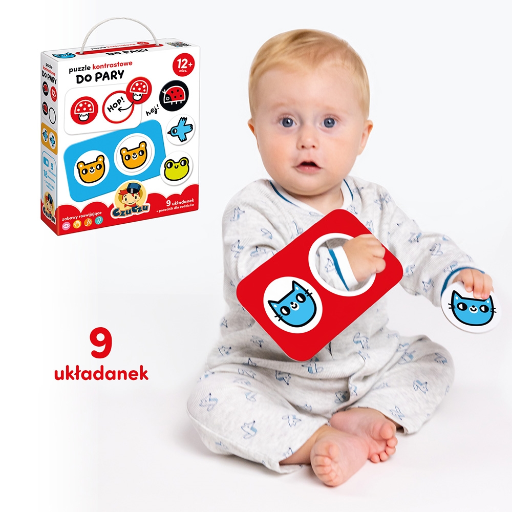 CZUCZU PUZZLE KONTRASTOWE DO PARY