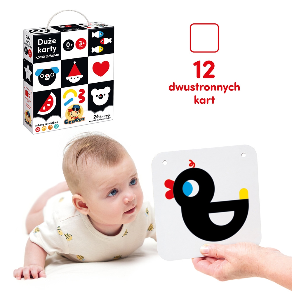 CZUCZU DUZE KARTY KONTRASTOWE 0 M-CY+