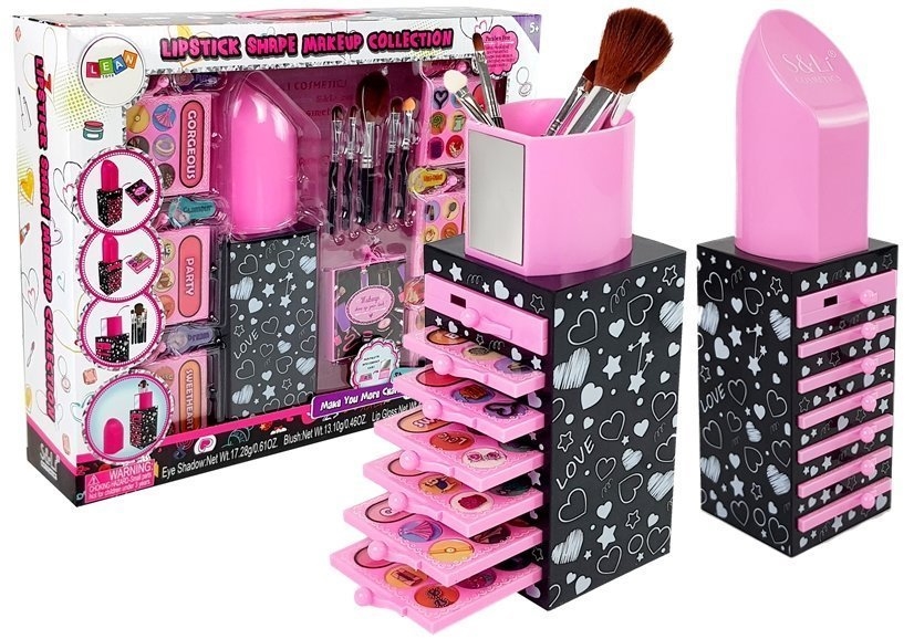 Zestaw Piękności Makijaż Błyszczyk Cienie Do Powie