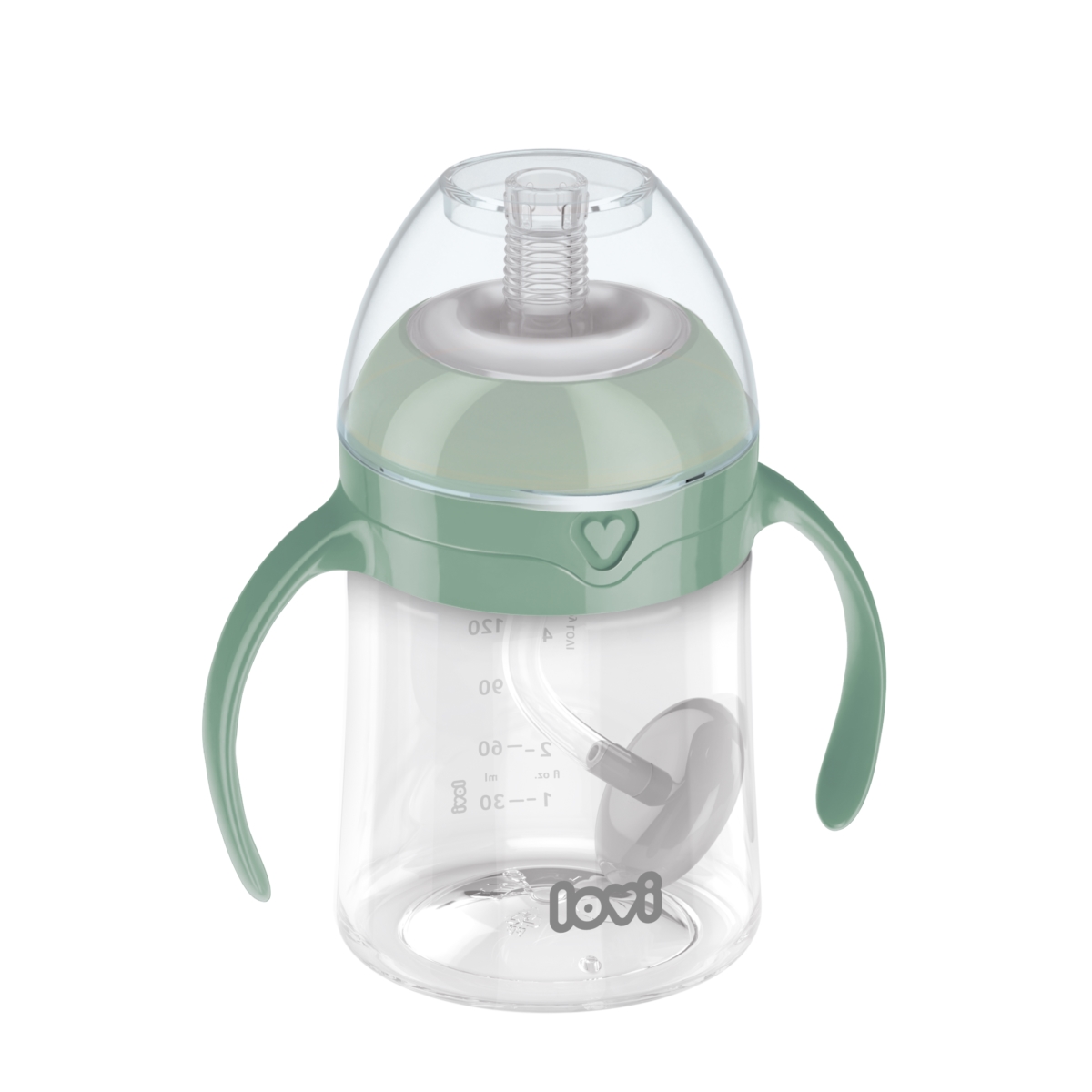 LOVI KUBEK Z OBCIĄŻONĄ SŁOMKĄ 150 GREEN 35/364