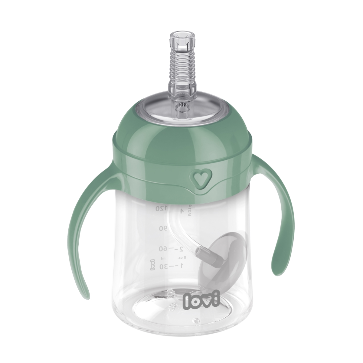 LOVI KUBEK Z OBCIĄŻONĄ SŁOMKĄ 150 GREEN 35/364