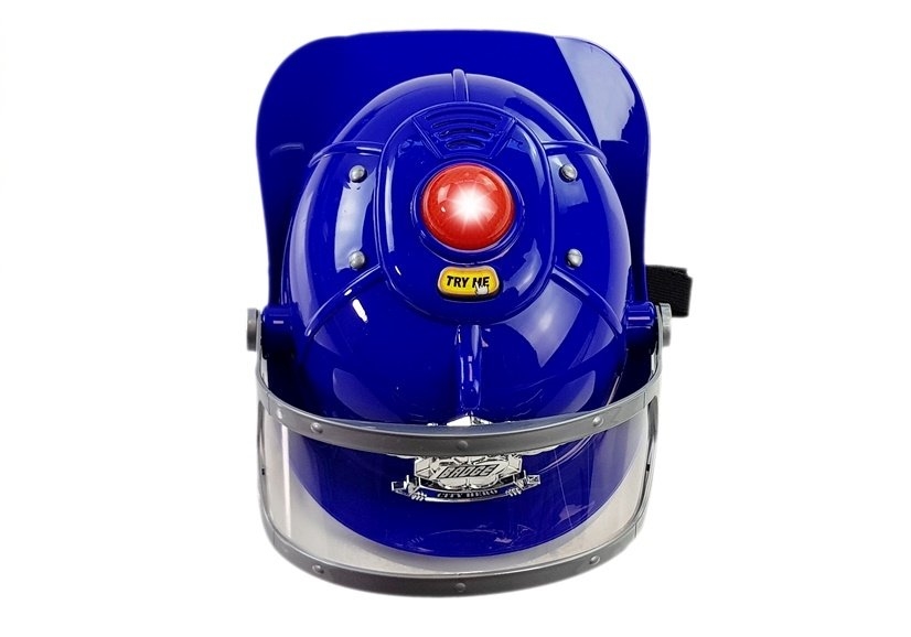 Zestaw Policyjny Hełm Broń na Baterie Światła Dźwi