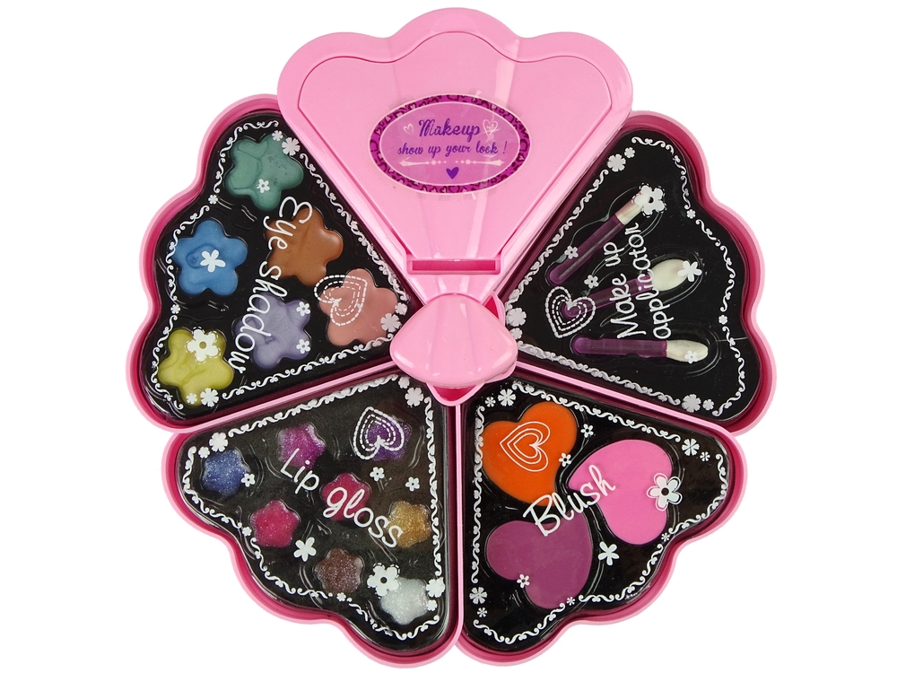 Kosmetyczka Różowa Muszelka Cienie Do Powiek Błysz