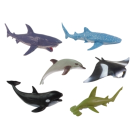 Zwierzęta Morskie Ryby Zestaw Figurki W Pudełku Ak