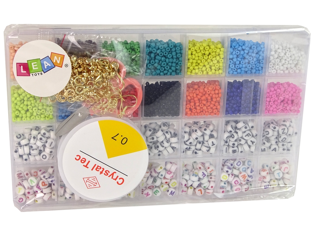 Zestaw Koralików Do Robienia Biżuterii Litery Słow