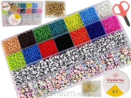 Zestaw Koralików Do Robienia Biżuterii Litery Słow