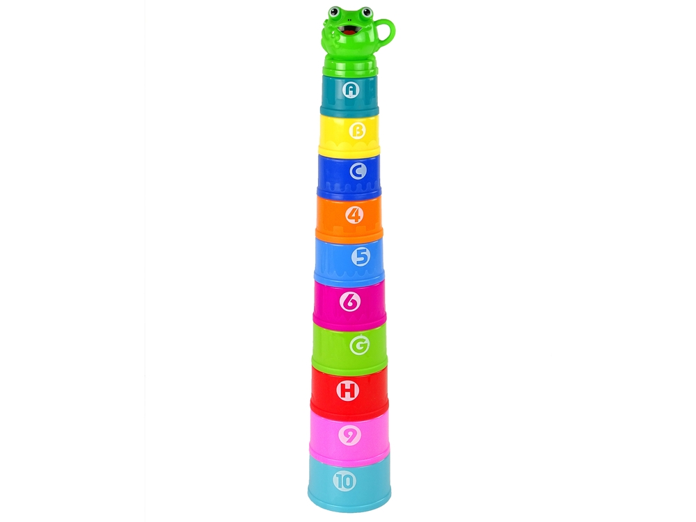 Piramidka Edukacyjna Kubeczki Do Kąpieli Liczby Li