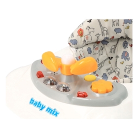 BABYMIX CHODZIK Z KIEROWNICĄ 47976 SZARY