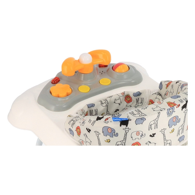 BABYMIX CHODZIK Z KIEROWNICĄ 47976 SZARY