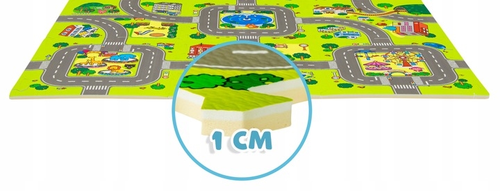 Mata puzzlowa 9elem.30x30 ulica 50190