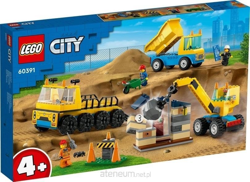 Klocki LEGO CITY Ciężarówki i Dźwig Z Kulą Wyburze