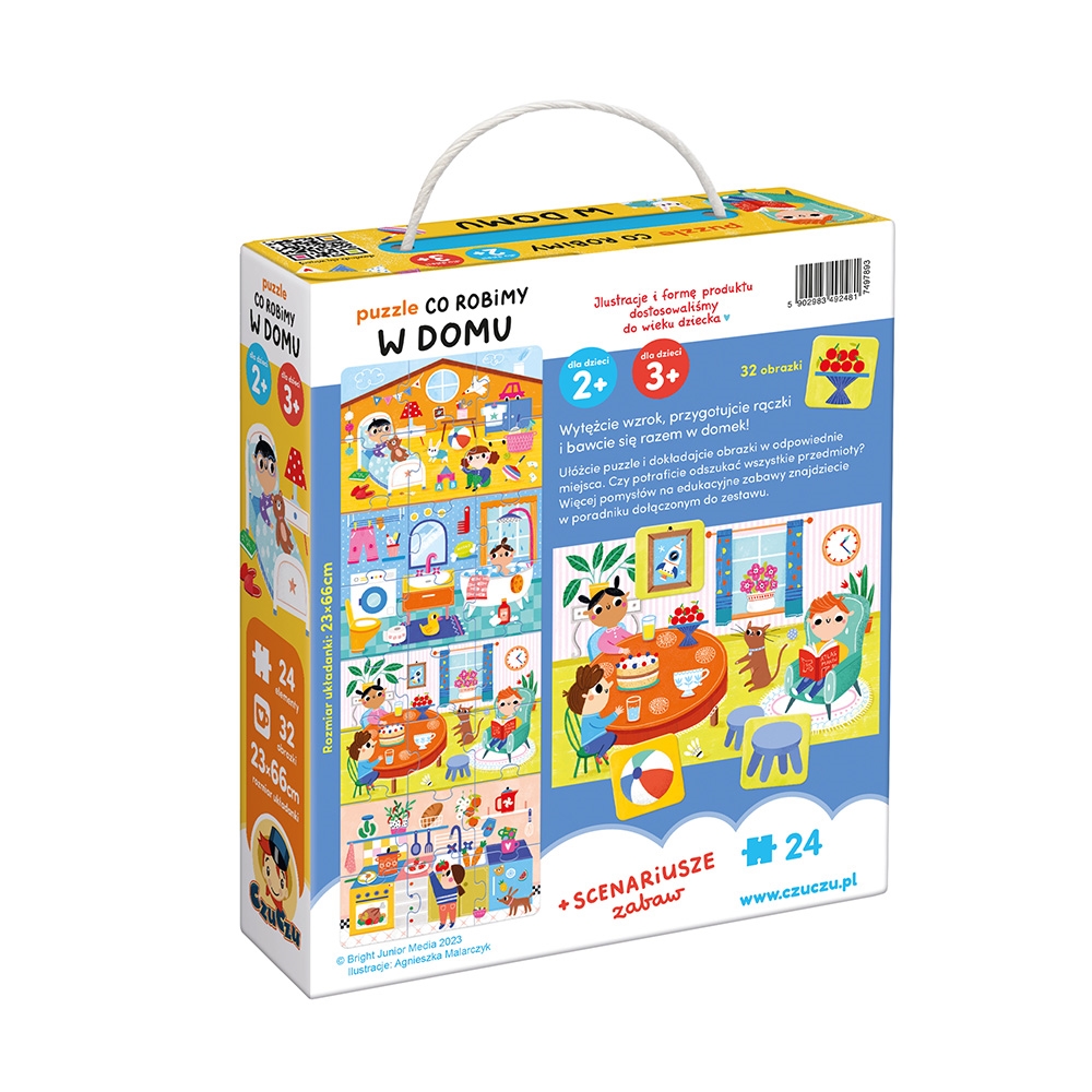 CZUCZU PUZZLE CO ROBIMY W DOMU 2,3+
