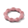 BABYONO GRYZAK SILIKONOWY RING RÓŻOWY