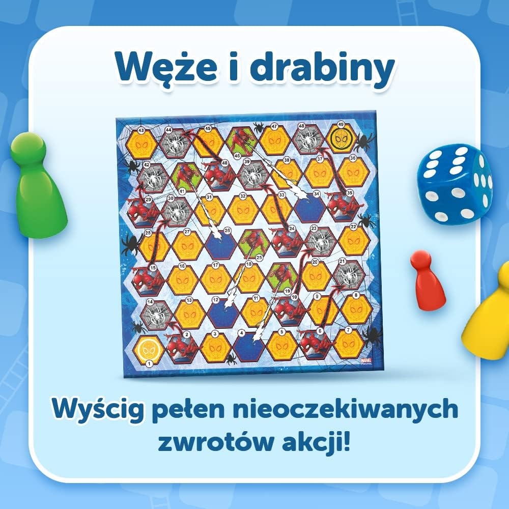 2w1 Chińczyk / Węże i drabiny - Spider-Man Disney