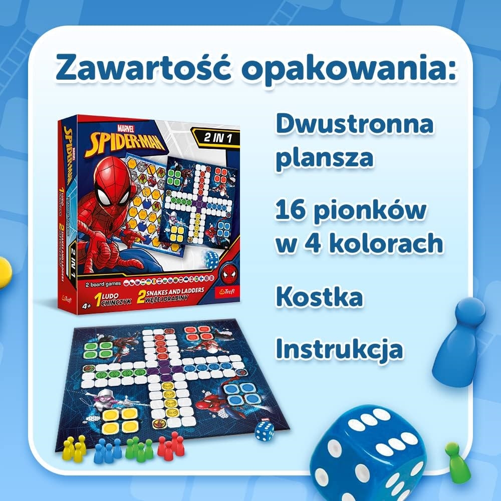 2w1 Chińczyk / Węże i drabiny - Spider-Man Disney