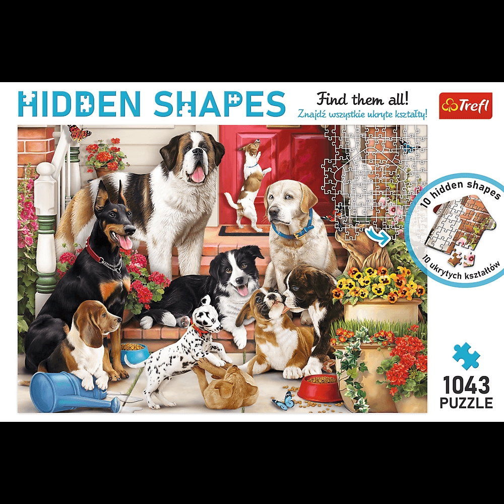 Puzzle Hidden Shapes - Psia zabawa 10675