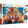 Puzzle Crazy Shapes 600 el. Oko w oko z tygrysem 1
