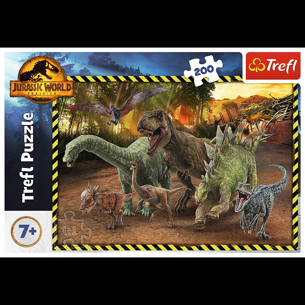 TREFL PUZZLE 200 DINOZAURY PARK JURAJSKI 13287