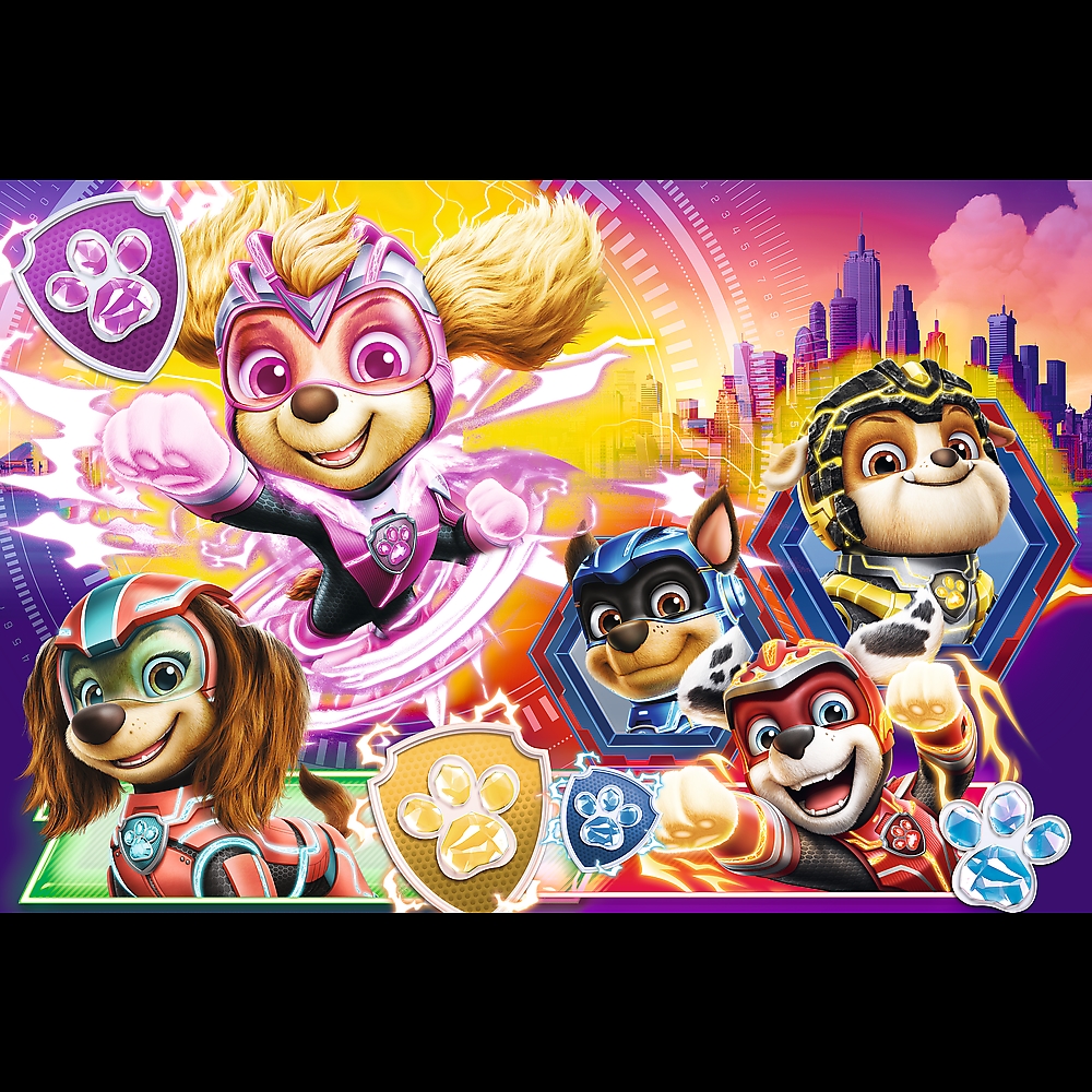 Puzzle 100el. Poznaj Mighty Pups Trefl 16460