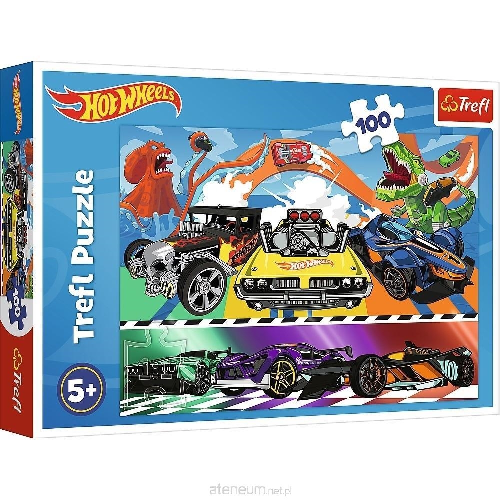 Puzzle - 100 - Pędzące samochody - Hot Wheels 1646