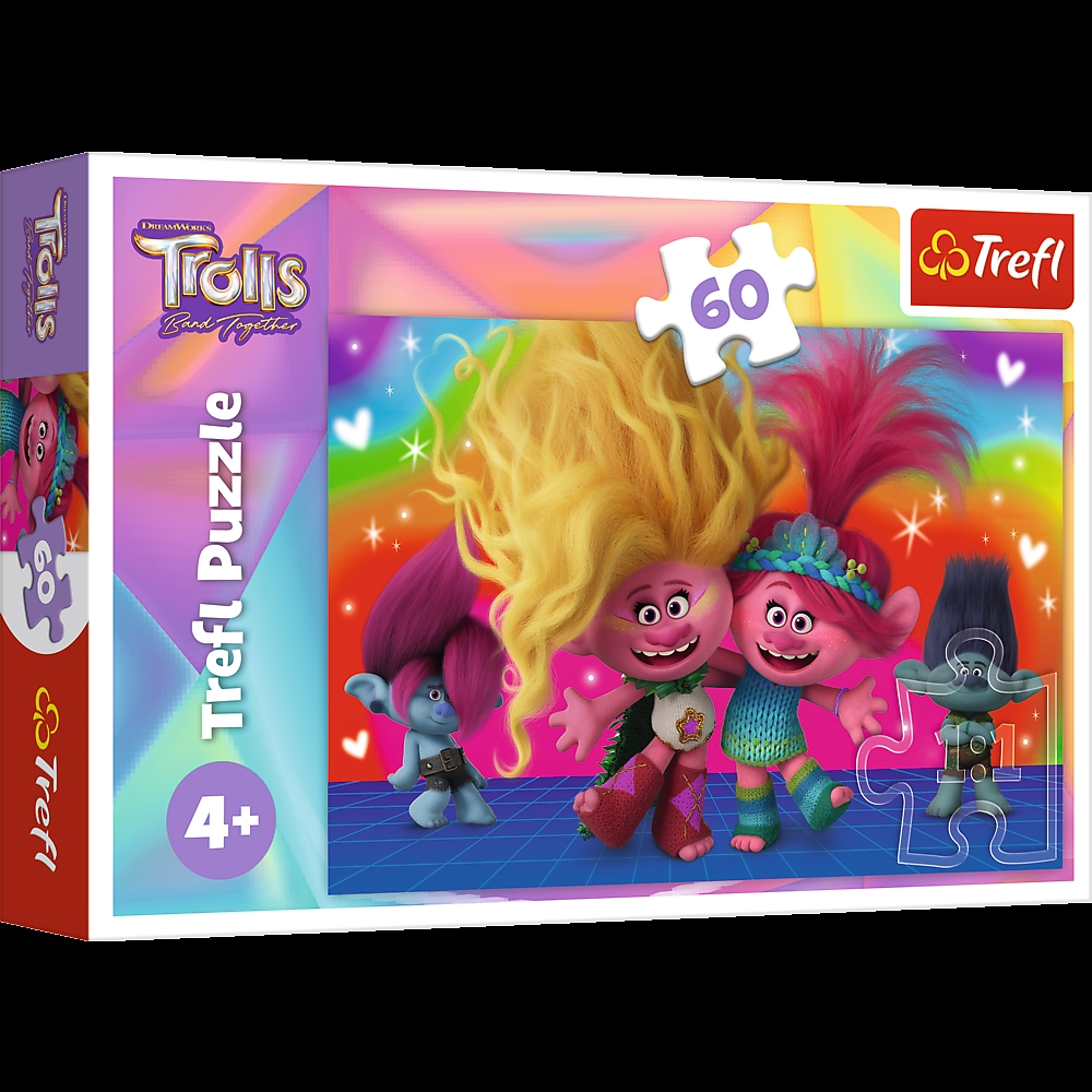 TREFL PUZZLE 60 PRZYJACIELSKIE TROLLE