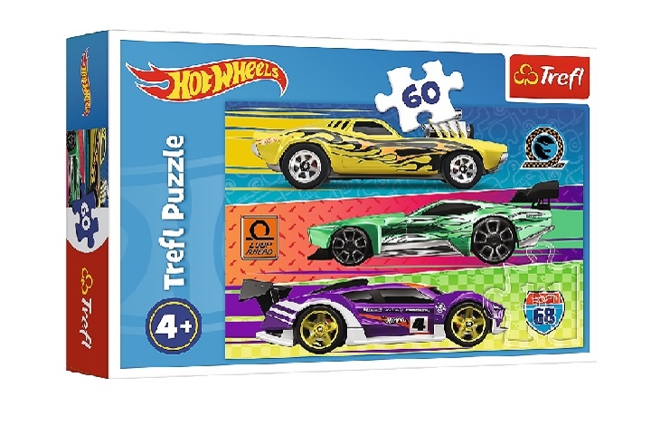 Puzzle Hot Wheels 60 el. Wyścig Trefl 17389