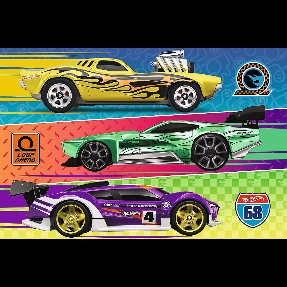 Puzzle Hot Wheels 60 el. Wyścig Trefl 17389