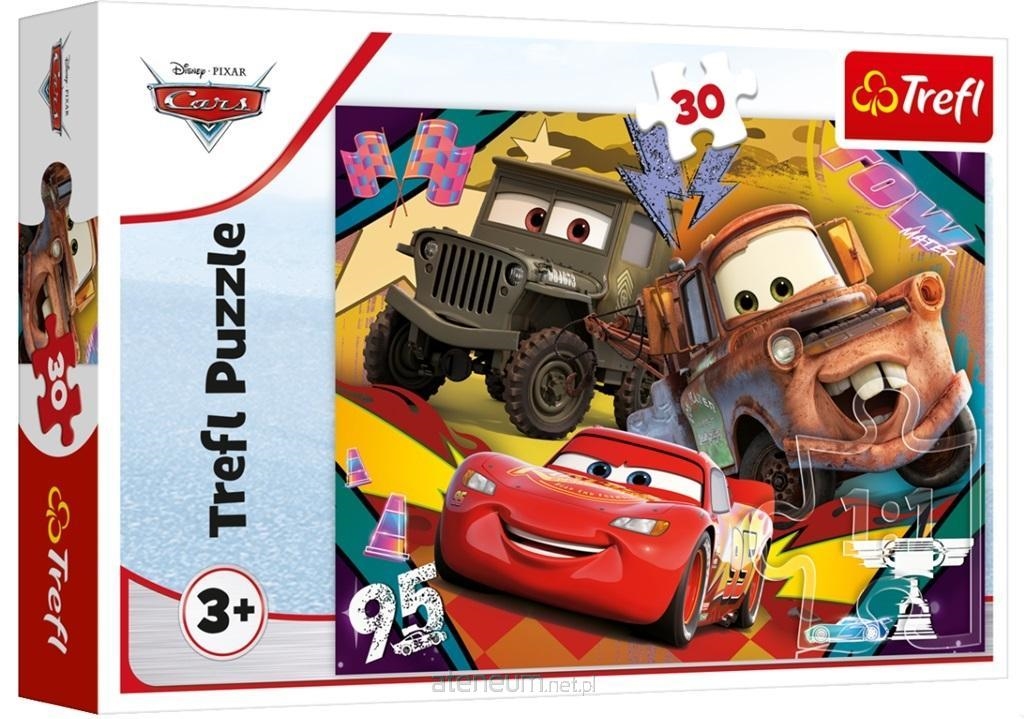 Puzzle - 30 - Rozpędzone samochody - Disney Cars 3