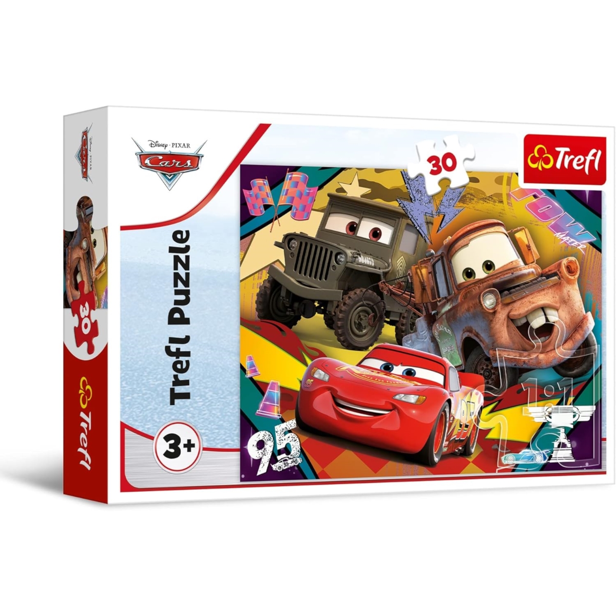 Puzzle - 30 - Rozpędzone samochody - Disney Cars 3
