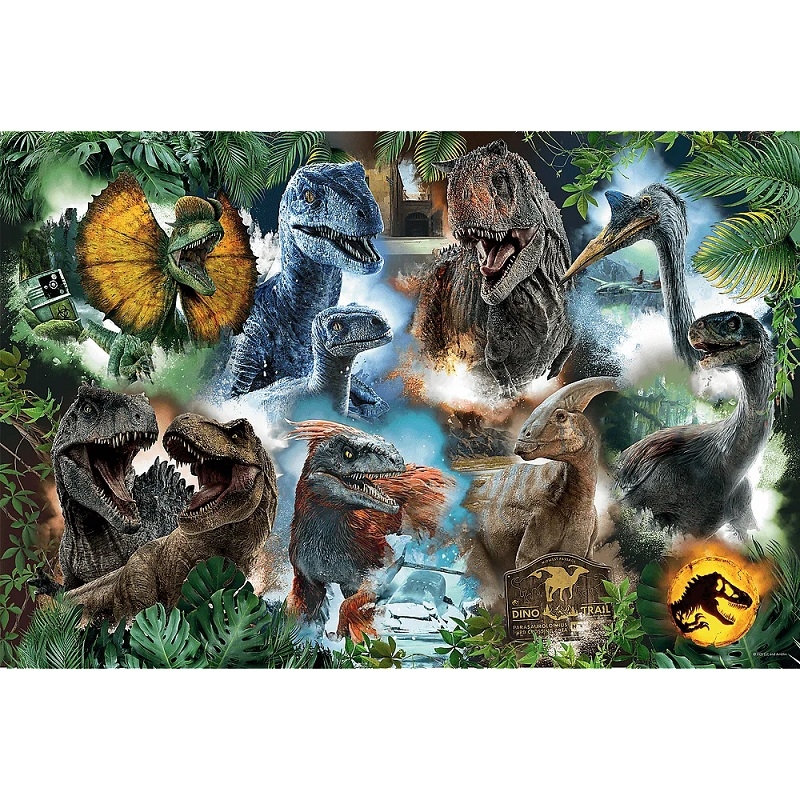 Puzzle - 300 - Ulubione dinozaury - Universal Jura