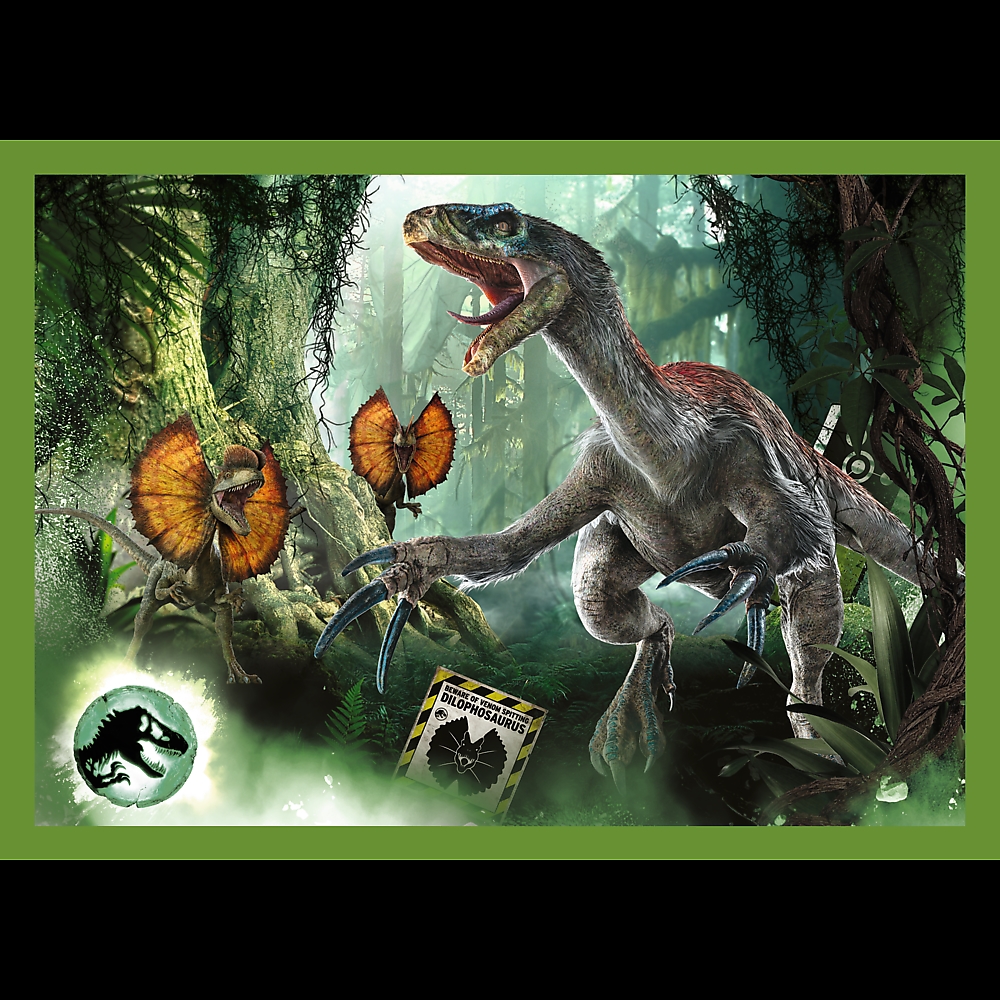 Puzzle - 4w1 - Groźne dinozaury 34607