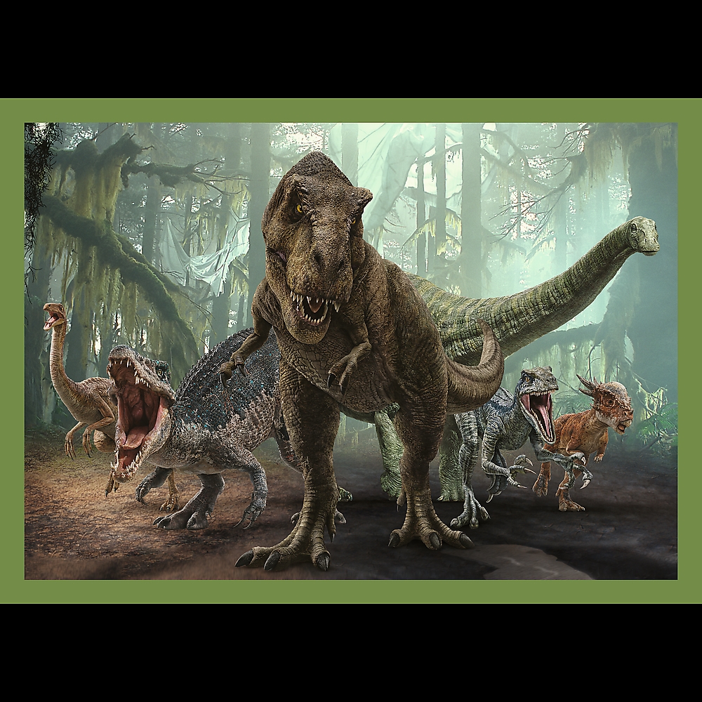 Puzzle - 4w1 - Groźne dinozaury 34607