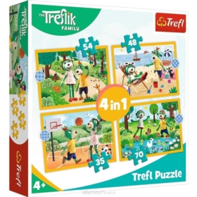 TREFL PUZZLE 4W1 RODZINA TREFLIKÓW
