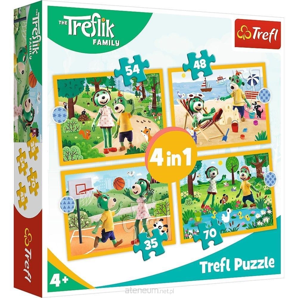 TREFL PUZZLE 4W1 RODZINA TREFLIKÓW