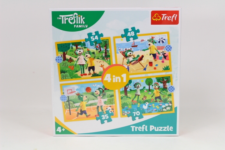 TREFL PUZZLE 4W1 RODZINA TREFLIKÓW