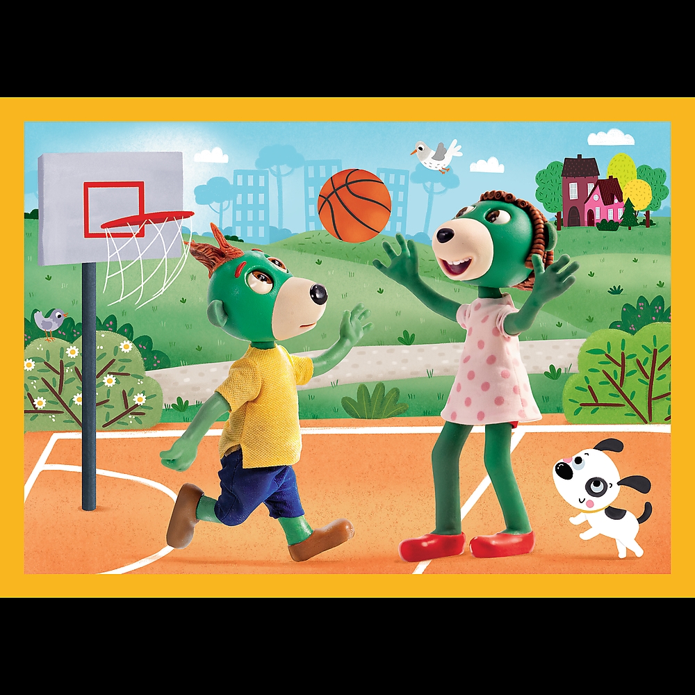 TREFL PUZZLE 4W1 RODZINA TREFLIKÓW