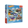 Puzzle - 4w1 - Pojazdy Hot Wheels - 34627