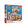 Puzzle 3w1 Wesołe Pieski Psi Patrol Trefl 34867