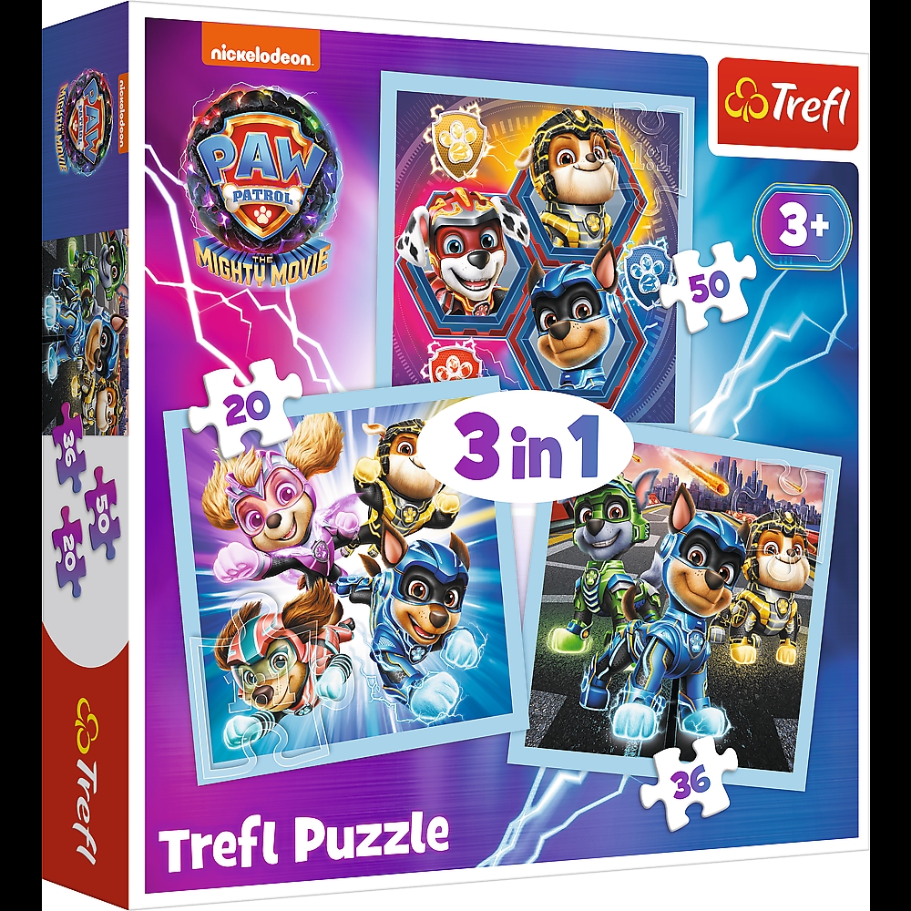 TREFL PUZZLE 3W1 PSI PSTROL
