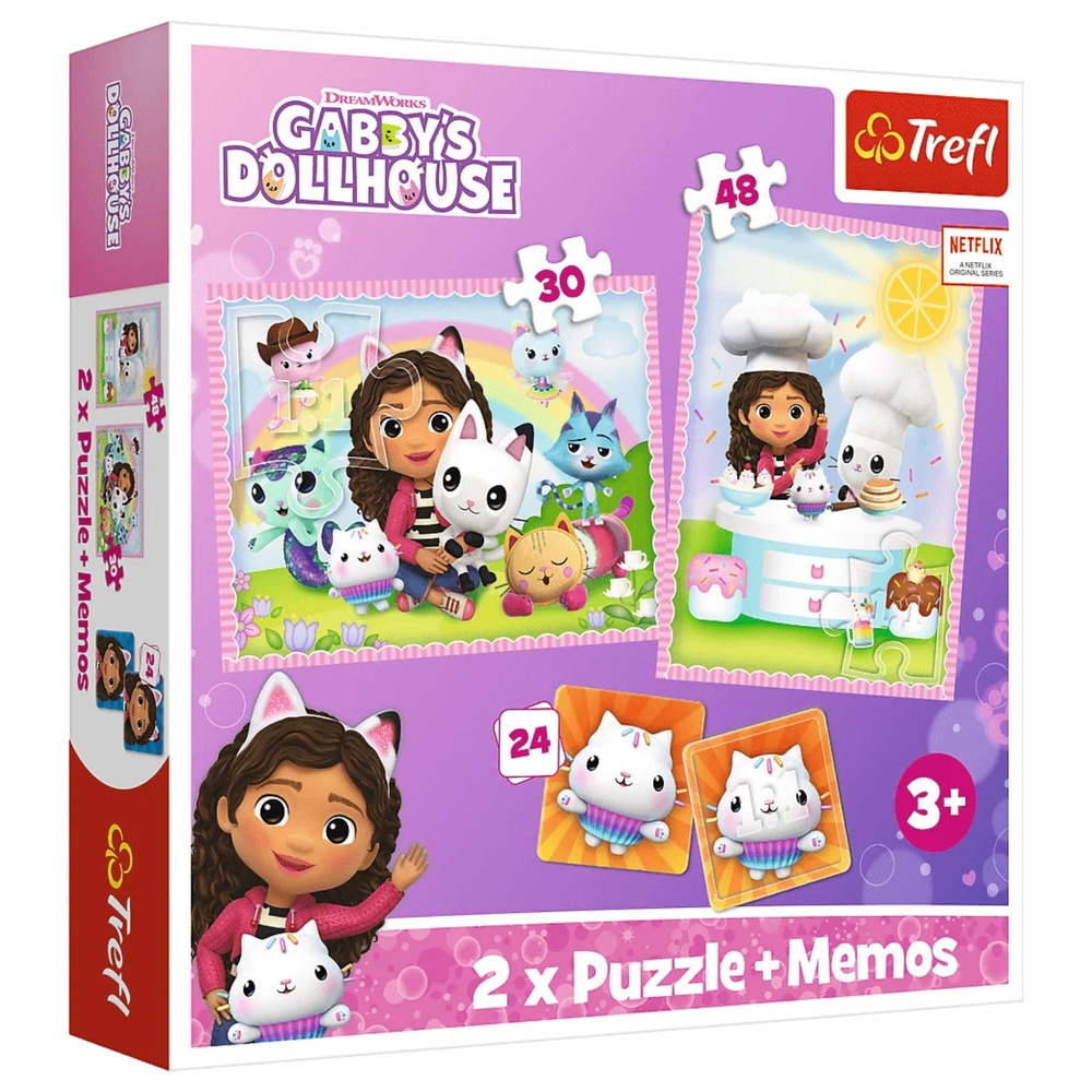 Puzzle - 2w1+memos - Gabi z Kocim Przyjacielem- Un