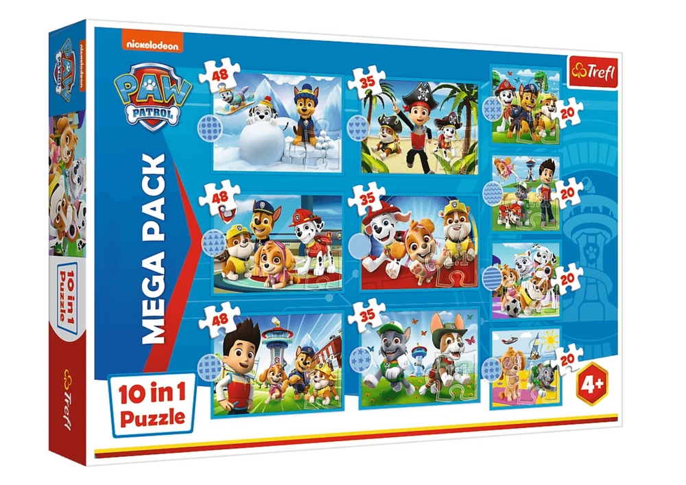 Puzzle Psi Patrol 10w1 Niezawodna druzyna 96001