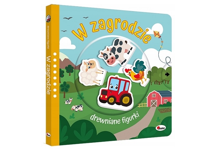 KSIĄŻECZKA DREWNIANE FIGURKI W ZAGRODZIE