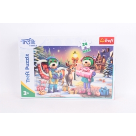 PUZZLE 24  MAXI - ZIMOWY CZAS Z TREFLIKAMI 14360